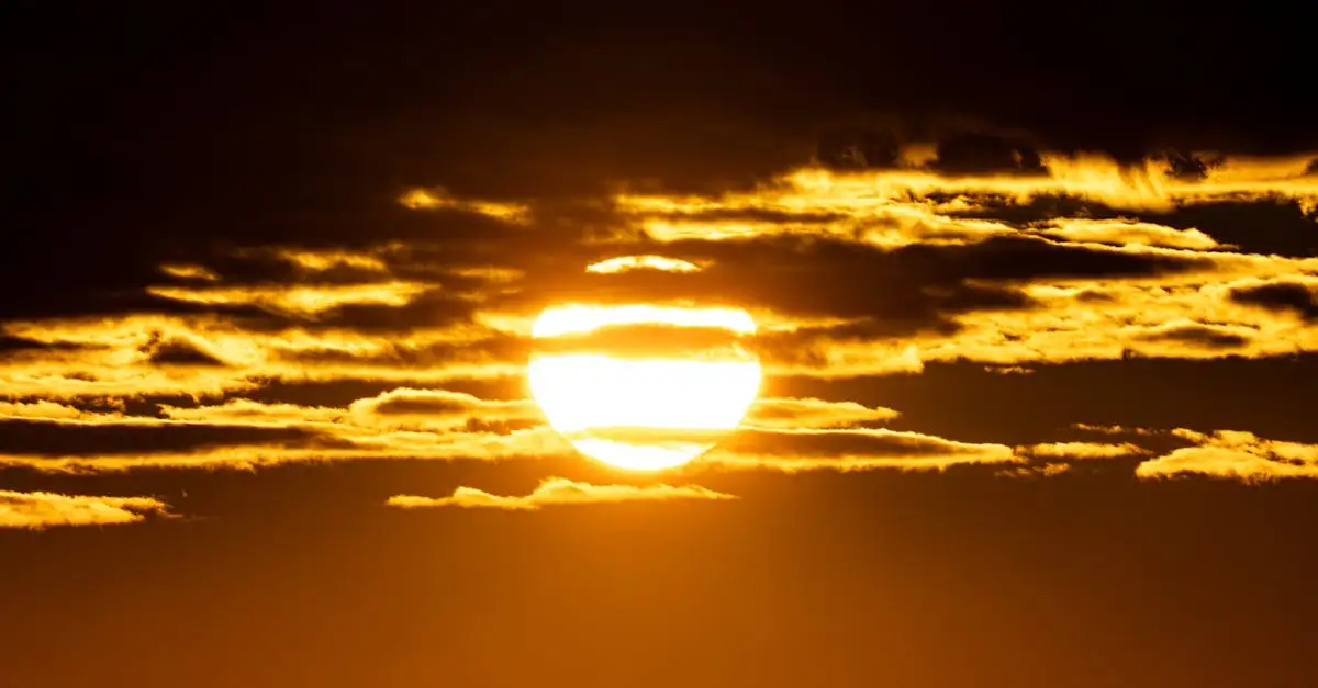 Nachricht mit sonne