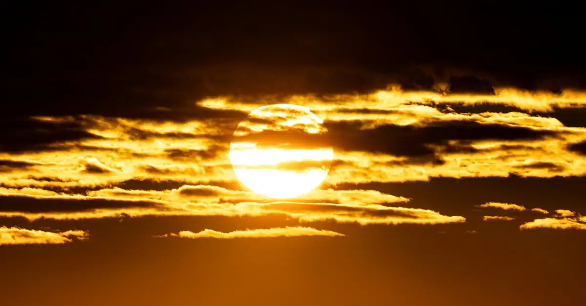 Nachricht mit sonne